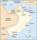 Karte des Omans